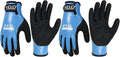 AIGEVTURE Waterproof Winter Work Gloves Men Women,Cold Weather Insulated Work Gloves Thermal Liner Superior Grip Latex Coating Warm for Outdoor (X-Large-2 pairs, Sky Blue)