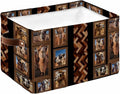Desert Camels Storage Bins Cubes Waterproof Cloth Storage Basket,Brown Wildlife Farmhouse Animals Rustic Foldable Storage Bags for Shelf Clothes Storages Organizers with Handles 15x11x9.5 in 1PCS