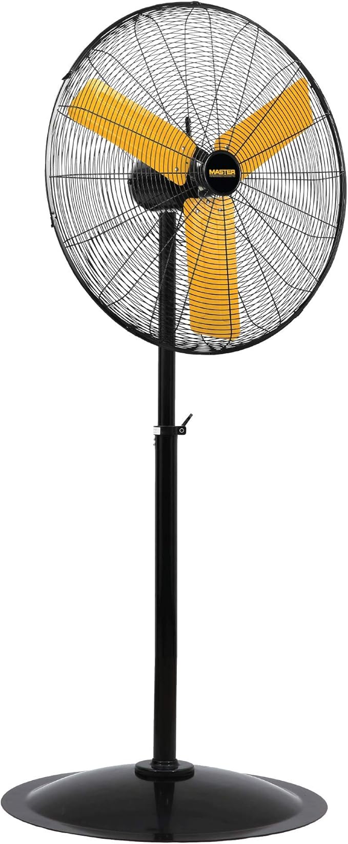 Master 30 Inch Oscillating Industrial High Velocity Free Standing Pedistal Fan for Commercial, Shop or Garage, All Steel Construction (MAC-30POSC)