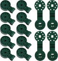 MAGICLULU 50pcs Greenhouse Clips and Backyard Mesh Buckles, Heavy Duty Shade Cloth Fixing Clips for Garden Sunshade Netting, Reusable Plastic Net Clamps for Outdoor Plant Protection