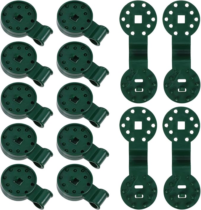 MAGICLULU 50pcs Greenhouse Clips and Backyard Mesh Buckles, Heavy Duty Shade Cloth Fixing Clips for Garden Sunshade Netting, Reusable Plastic Net Clamps for Outdoor Plant Protection