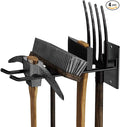 4 Pack Garage Storage Organizer for Tool Organization Heavy-Duty Solid Steel Wall Hanger for Garden Tools - Shovel Holder, Rake Broom Yard Wall Mount Hooks - Overhead Garage Storage Rack