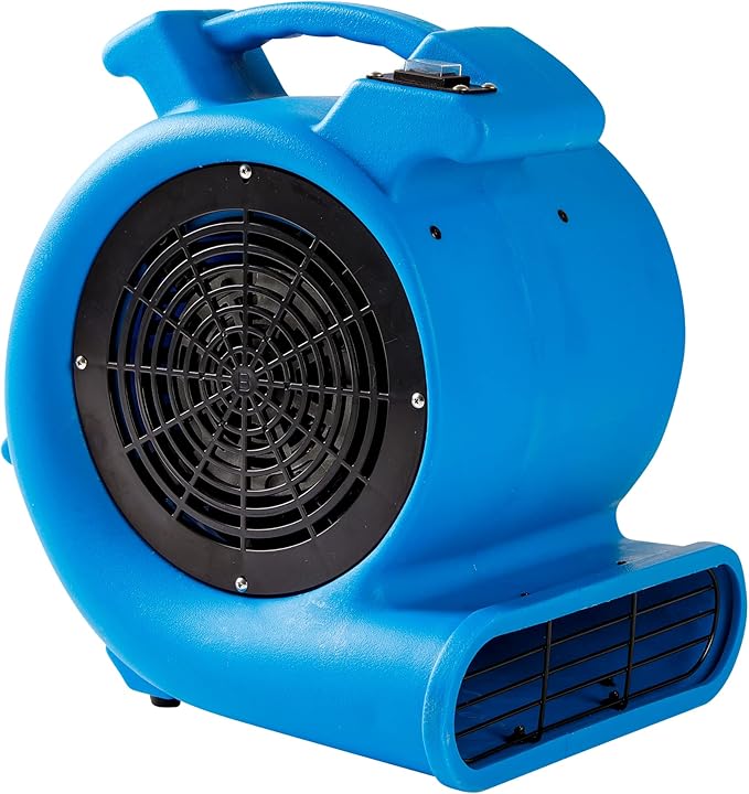Mounto 1/2hp Air Mover Floor Drying Blower Fan - Powerful 1/2HP Motor Carpet Dryer, 2200 CFM Air Flow, Lightweight Design, 2-Speed Settings for Drying, Cooling & Circulation
