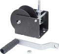 Goldenrod Dutton-Lainson Company Worm Gear Winch (WG1500) with 7" Ergonomic Handle - Rust-Resistant Finish for Heavy Equipment, Lifting & Trailers - 1500 lb Capacity, 30:1 Gear Ratio, Manual Use