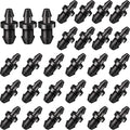 Honoson Drip Irrigation Plugs 1/4 Inch Tube Closure Goof Hole Plugs Irrigation Stopper for Home Garden Lawn Supplies, Black(300 Pieces)