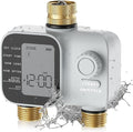 [2026 Upgrade] 2 Zone Sprinkler Timer with Brass Inlets & Outlets, Unistyle Programmable Water Timer for Garden Hose, IP55 Waterproof Hose Timers with Manual Irrigation Timers for Yard and Lawn Patio