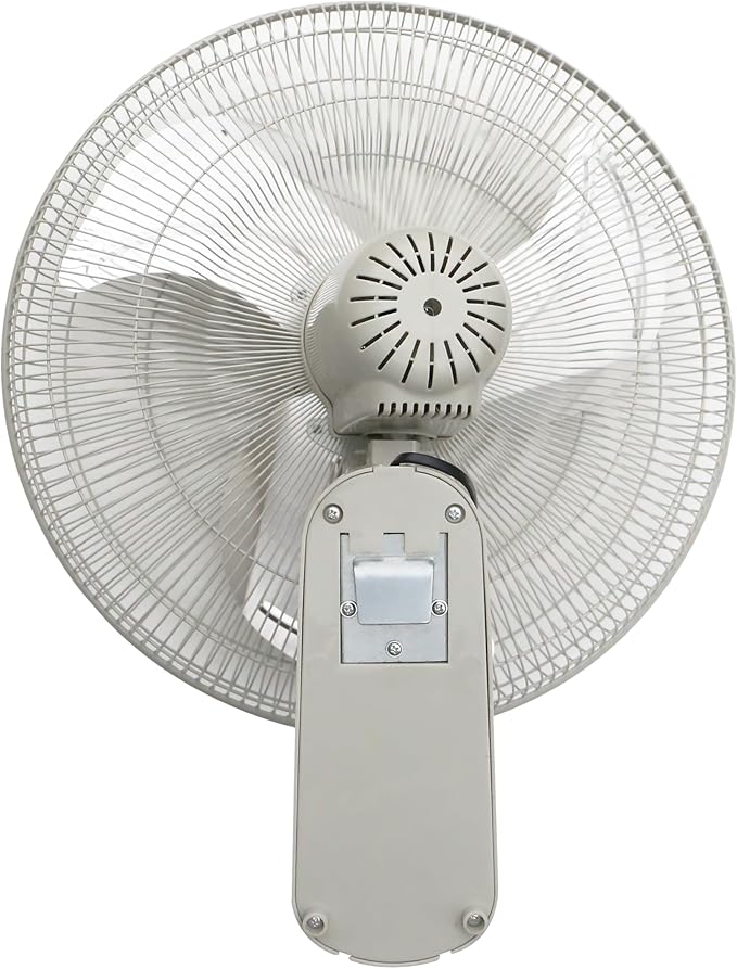 iLiving Glow Oscillating Wall Mount Fan with Adjustable Tilt, 18-inch, 3 Speed, Metal Grille and Blade, 90 Degree Oscillation, Airflow 1650CFM, Ideal for Home, Bedroom, Gym & Office, Greenhouse