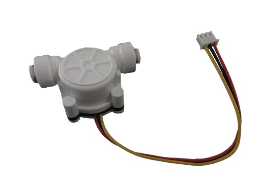1/4" Quick Connect Water Flow Sensor Food-Grade Switch Hall Effect Flowmeter Fluid Meter Counter 0.3-6L/min