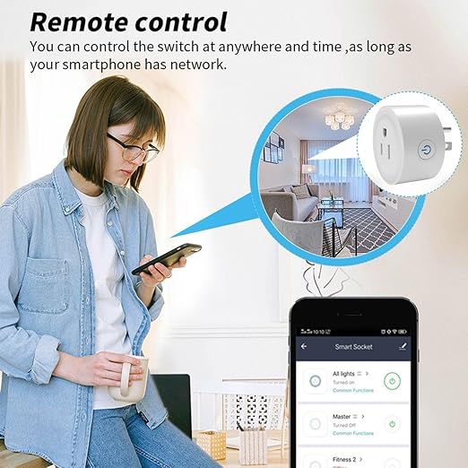 WiFi Smart Plug | Compatible with Alexa & Google Home | WiFi Outlet for Remote Control & Timer and Schedule Function | No Hub Required | Safety Certified (1Pack)