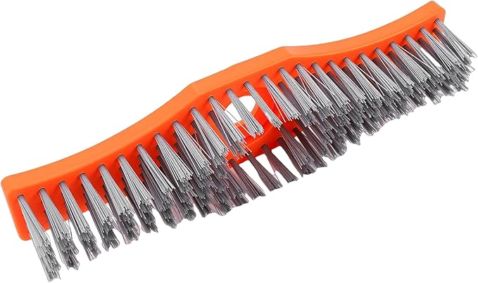 Generic Heavy Duty Deck Brush, Scrubber with Composite Nylon & Anti Stick Technology, Ideal for Grass Clippings, Leaves & Debris on Patio, Driveway, Tile & Concrete