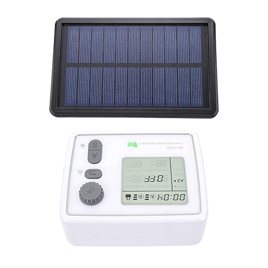 Solar Drip Irrigation Kit, WiFi Smart Automatic Watering System for 20 Pots with 2 Pumps, APP Remote Control & Solar Powered for Balcony Garden