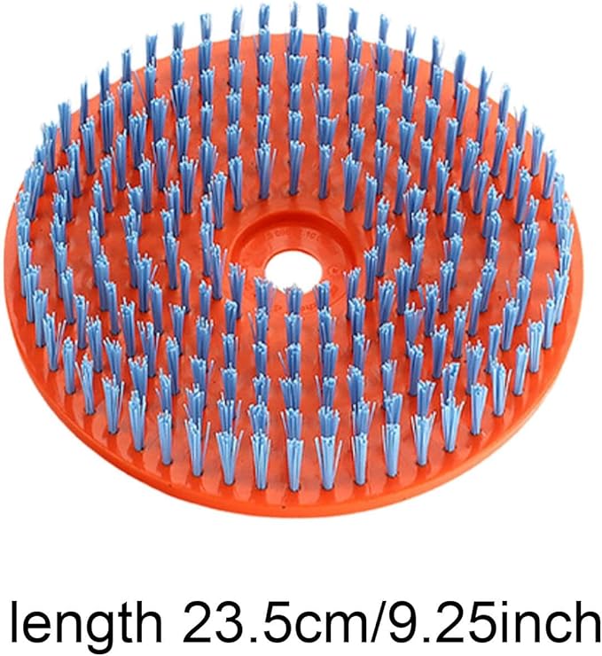 Gralara Lawn Mower Cleaning Brush Mower, Cleaning Tool Nylon Bristles Scrubber Tool for Floor Farm Home Driveway, Electric Lawn Mower, Style D