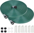 Sprinkler Soaker Hose 50ft 2Pack for Garden Lawn, Watering Pipe with Holes, High-Efficiency Water-Saving Garden Irrigation System, Drip Hose Sprinkler