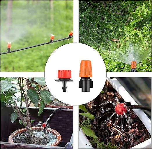 Drip Irrigation System, 164FT Garden Irrigation System 1/4, Blank Distribution Tubing Watering Drip Kit Automatic Irrigation Equipment for Garden Greenhouse, Flower Bed,Patio,Lawn