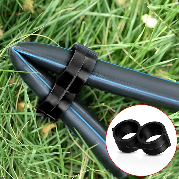 Outus 1/2 Inch Drip Irrigation Tubing Fittings 36 Pieces Irrigation Tubing Connectors Drip Hose Fittings Parts Kit Includes 9 Tees 9 Couplings 9 Elbows 9 End Cap Plugs for Sprinkler Systems Garden