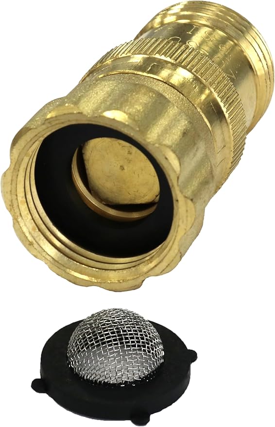 Vibrant Yard Co. LLC Heavy Duty Brass Pressure Regulator 25 PSI for Drip Irrigation System and Soaker Hose with 3/4" Thread Connection