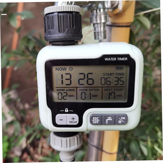 Automatic Watering System for Garden Hose Timer Large Screen Waterproof – Water Timers Sprinkler Timer for Plant Watering Devices