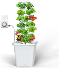 Hydroponics Growing System, 30-Plant Indoor Hydroponic Tower with Pump System, Plants Germination Kit, Smart Aeroponic Herb Garden, Vertical Hydroponic System for Gardening Lover (No Seed)