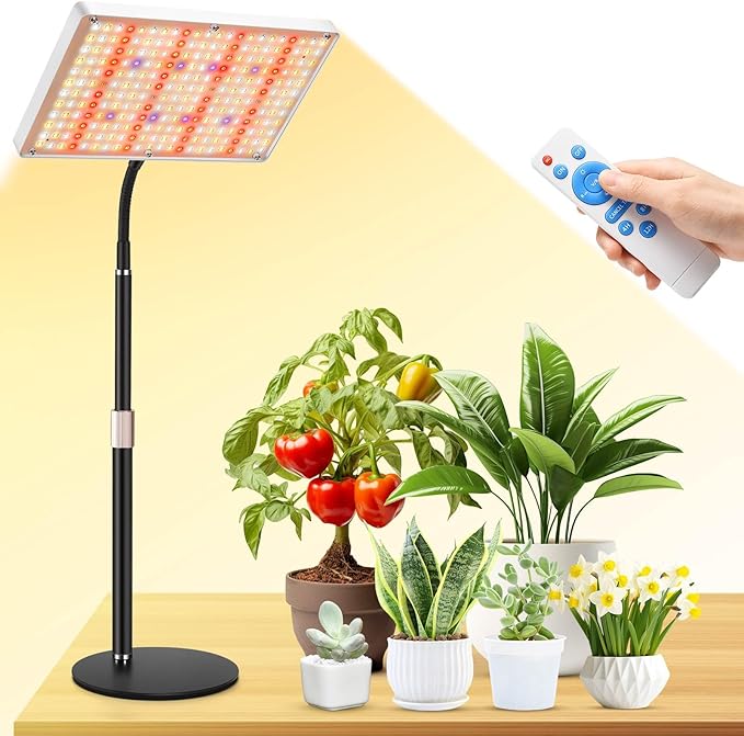 DragonLight Upgrade Desk LED Grow Lights, Full Spectrum Dimmable Grow Light with Remote Control for Greenhouse and Indoor Plant Veg and Flower Growing [Tabletop]