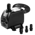 Simple Deluxe 9.2ft High Lift 550GPH 45W Water Table Pump (2082L/H) with 3 Nozzles, Perfect for Fish Tank, Hydroponics, Pond, Aquarium, Black