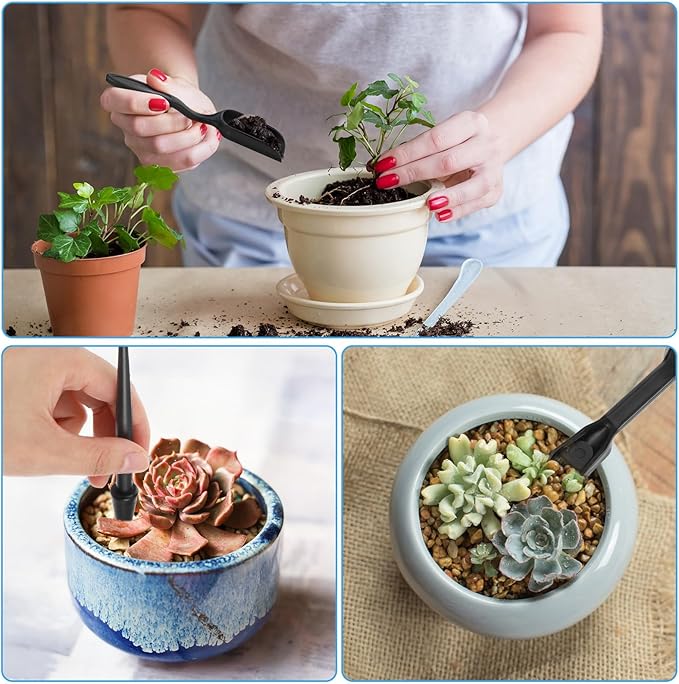 ElevateTech 12 Pcs Succulent Tools Mini Transplanting Garden Tool Set Succulent Care kit Plant Accessories for Indoor Gardening Flower Potting Cactus Houseplant Bonsai Care
