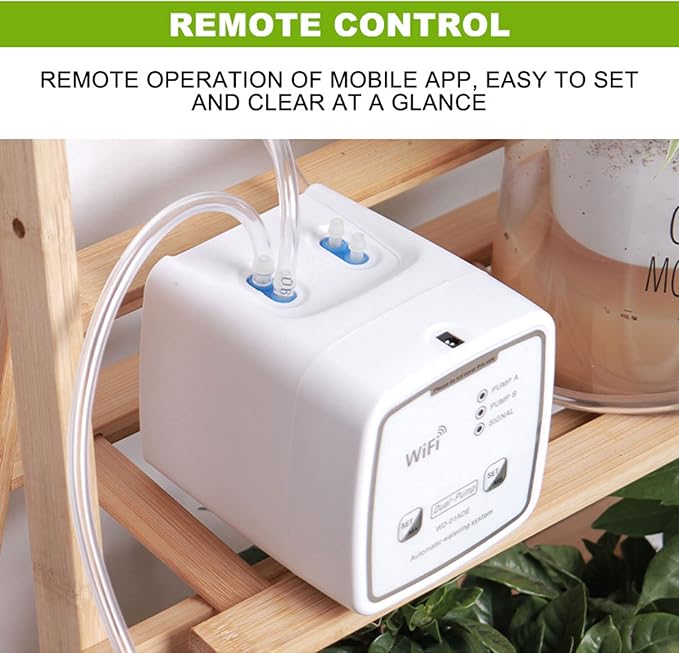 Drip Irrigation Kit, WiFi Automatic Plant Waterer, Automatic Watering System for Potted Plants, Remote Control Plant Watering Device, Automatic Drip Irrigation Kit for Outdoor Garden
