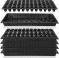 Vesici 60 Pack Seed Starter Trays and 72-Cell Plug Trays Sturdy Plastic Seedling Nursery Bundle for Microgreens, 1020 Tray Germination, Plant Propagation and Seed Starting & Transplanting