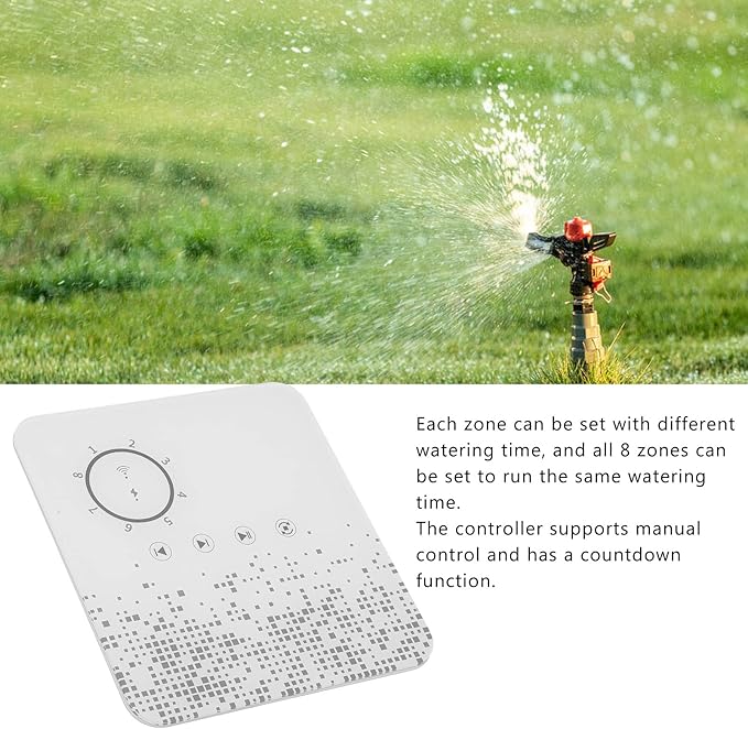 8 Zones Smart Sprinkler Controller, Automatic Irrigation Controllers for Assistant for TUYA AC 24V 50/60HZ
