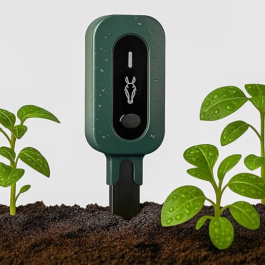 PLANTRON Afra II Smart Soil Moisture Sensor By LINKSTYLE — 3-in-1 Soil Moisture, Temperature and Luminosity Monitoring, IP67 Waterproof, Indoor/Outdoor [Requires Hub to Work]