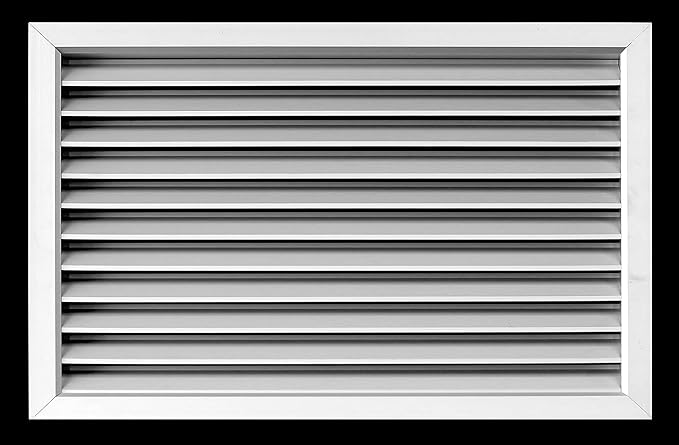 HVAC Premium 18'' w X 12'' h Aluminum Privacy Door HVAC Air Grille -V Shaped Louvers Ensure 100% View Block - Supply or Return [Outer Dimensions: 19'' w X 13'' h]