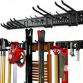Wall Mount Tool Storage Rack 13 Pack Carries 600 lbs Garden Tool Organizer 48in With Large Storage Space,Easy Assembly, Sturdy Design,for Efficient Tool Storage Garage Organization