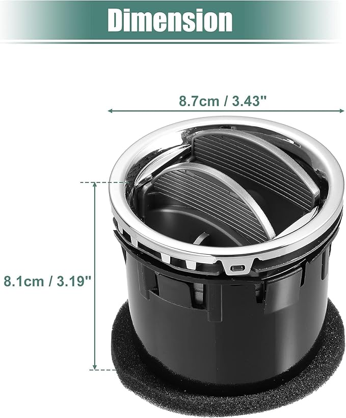 Car Vent for Ford F-150 2004-2008 for Lincoln Mark LT 2006-2008 Dashboard AC Heater Air Vent 8L3Z19893BA Front Interior AC Vent 2 Pcs
