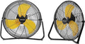 2PCS 18 Inch Heavy Duty Floor Fan Pro Series - 3200 CFM 3 Speed High Velocity Metal Floor Fan, Industrial Fan 360° Tilt for Commercial, Warehouse, Patio, Shop, Garage, Barn UL Safety Listed