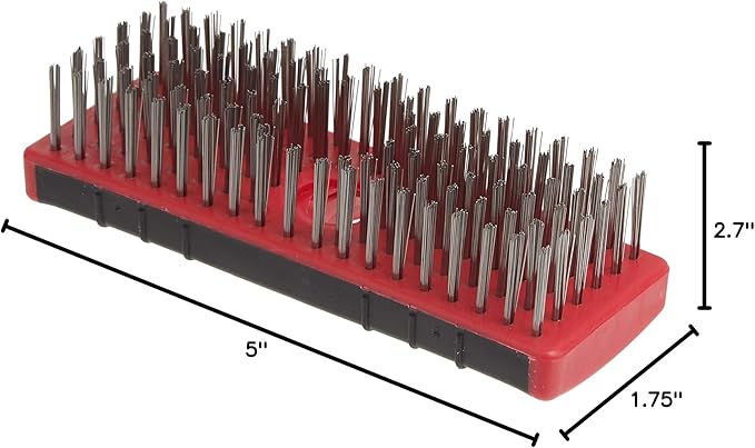 Red Devil 4166 7-Inch Soft Grip Stainless Steel Scrub Brush