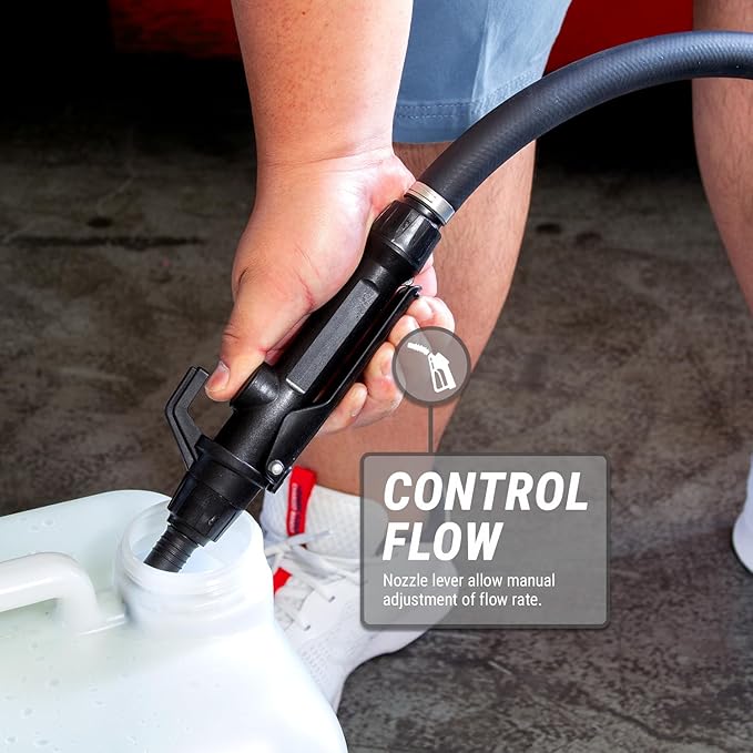 TERA PUMP Electric Chemical Resistant Drum Pump (16 Liter/Min) XL Suction Tube for 15 Gallon to 55 Gallon Drums (E100 / M100 / DEF)