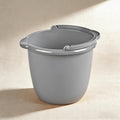 10 Qt. Spout Pail Classic Titanium,Plastic Utility Bucket with Comfortable Handle, Durable Multi-Purpose Pail for Household Cleaning & Storage