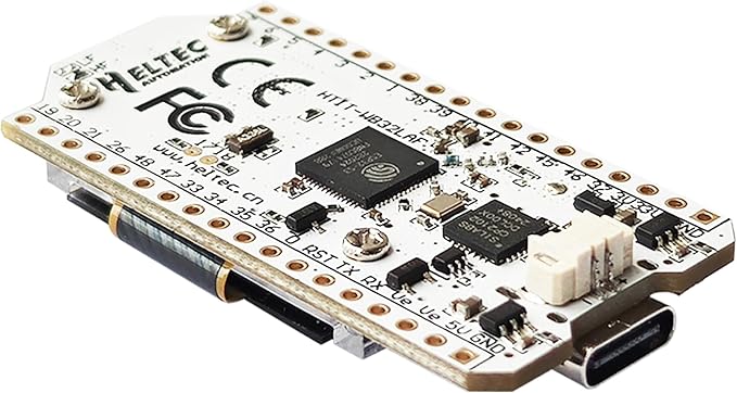 Heltec Meshtastic WiFi LoRa 32 V3 Development Board Device SX1262 and ESP32-S3FN8 Chip with 0.96-inch OLED Display and Plastic Shell Mesh Network Paxcounter Support WiFi BLE (915 MHz with Case)