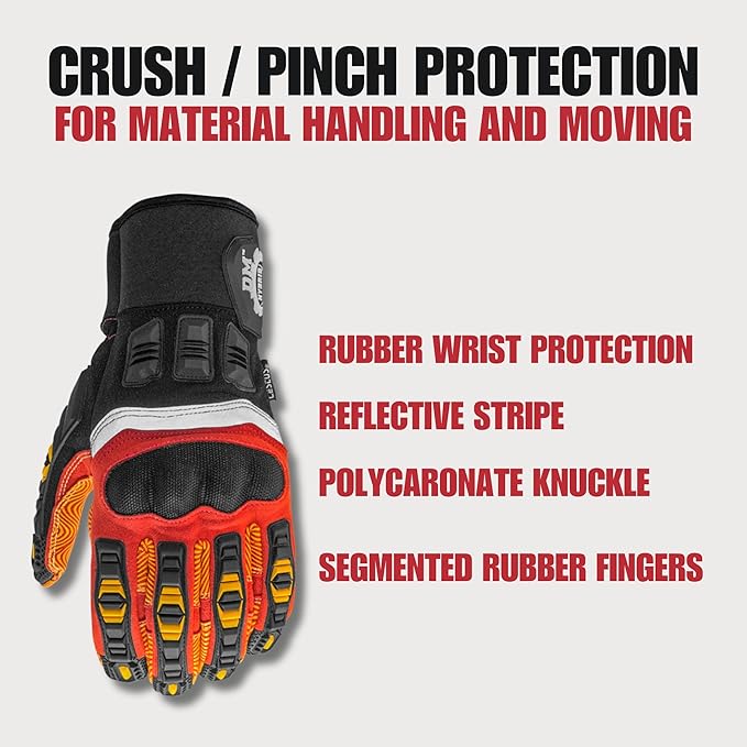 Cestus 8032, Impact Gloves, Gel Padded Palm with Grip