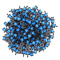 100pcs Drip Emitters Fan Shape Water Flow Adjustable for 1/4" Drip Irrigation Tubing, Micro Spray Emitters 360 Degaree Garden Irrigation Sprayer for Watering System Kit Parts