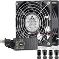 G‌DSTIME 120mm x 38mm Computer Fan with Variable Speed Controller, Powerful Airflow High Static Pressure 110V 220V AC Powered for Biltong Box, Server Rack, Solder Fume Extractor Cooling Ventilation