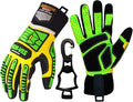 Seibertron High-Vis Series Cut Resistant Reducing Anti-Impact Mechanics Heavy Duty Safety Rescue Oil and Gas Gloves