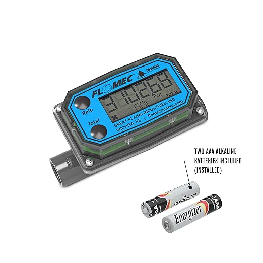 TM Series Turbine Flow Meter for Water Applications, 1/2 inch Spigot End Fittings (TM05SQ9GMA)