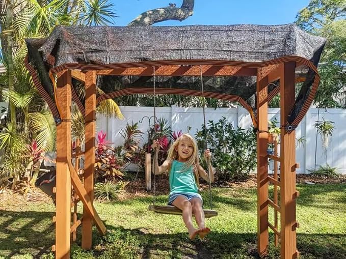 QLOFEI Shade Cloth - for Plants Greenhouse, 70% Sunblock Shade Sails -for Outdoor Garden Pergola Patio Lawn Sun Shade Cloths for Kennel Chicken Coop Easier to Hang Plant Shade Net Cover