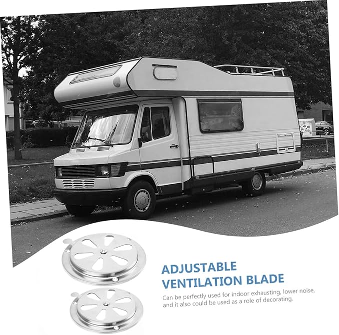 2pcs Cover Adjustable Louvered Ventilation for Rv Boat Use Exhaust Cover Hollow Design