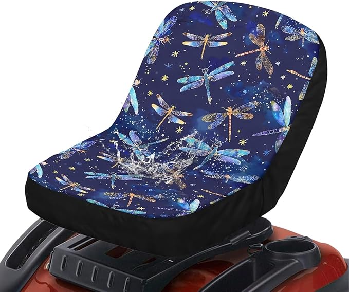 Dragonfly Riding Lawn Mower Seat Cover for Tractor Accessories, Lawnmower Parts Compatible with Craftsman, Lawn Tractor Seat Cover,Mower Seat Cushion