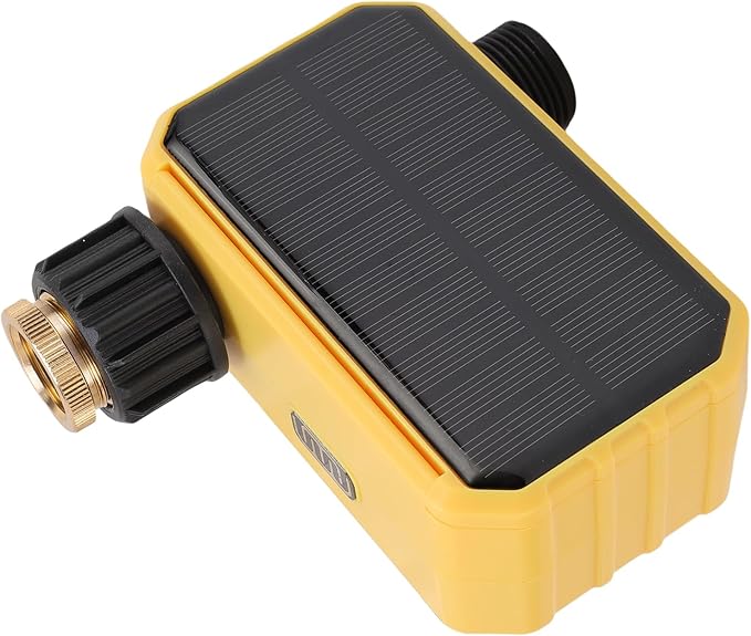 RiToEasysports Solar Smart WiFi Water Timer Automatic Irrigation System WiFi Connected Mobile APP Control with Rain Sensor for Garden Balcony Lawn Outdoor