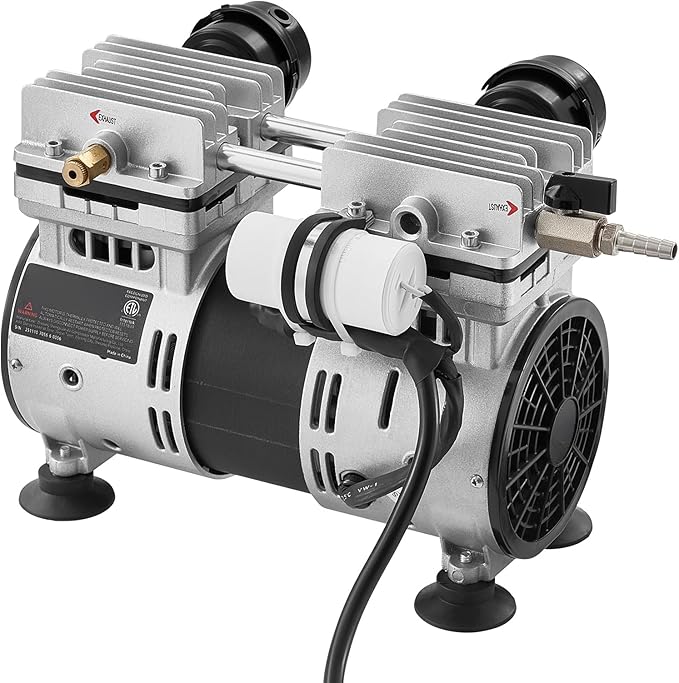 VEVOR Pond Aerator, 6.7CFM 1 HP Air Compressor, Lake Aerator for Ponds up to 3 Acres, Overheat Protection & Anti-Backflow Valve, 745W Powerful Motor, Pond Aeration Pump for Water Oxygen Circulation