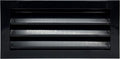 HVAC Premium 16"W x 8"H Aluminum Exterior Gable Louver Vent for Walls & Crawlspace - Weather-Resistant Air Grille with Screen Mesh - Black [Outer Dimensions 17.75"W x 9.75"H]