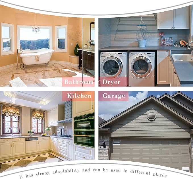 FRESH SPEED 4 Inch Dryer Vent Cover Outside Stainless Steel Wall Vent with Removable Cover and Insect Screen Mesh