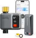 WiFi Sprinkler Timer 1 Zone with 984 Feet RF Gateway, 1 Outlet Dark Gray-Brass Inlet Smart Water Timer for Garden Hose with Rain Delay/Manual/Automatic,WiFi Water Timers for Garden